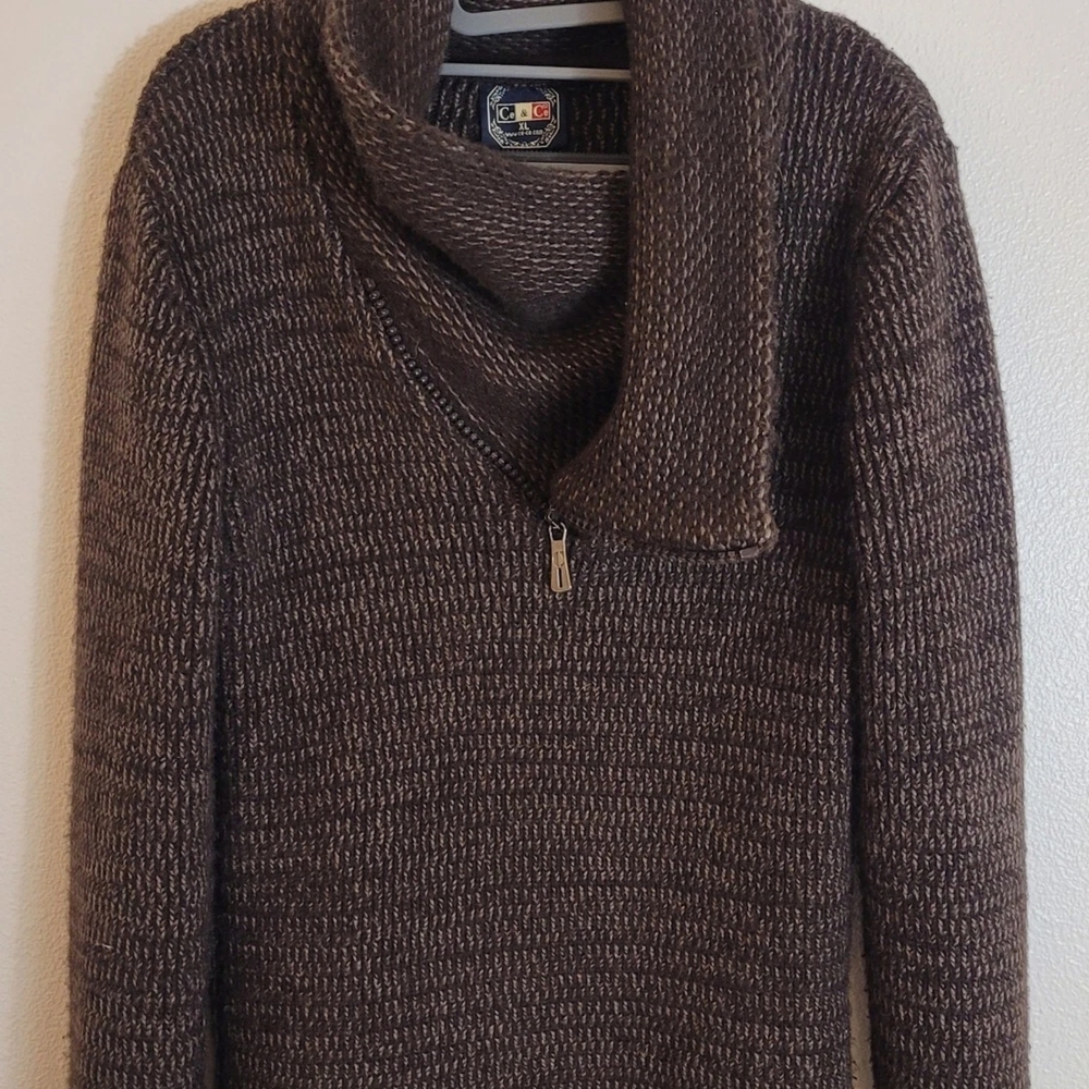 Ce & Ce Womens Wool Sweater Vintage Italy  Sz XL Fair Isle. Super Soft And Cozy!